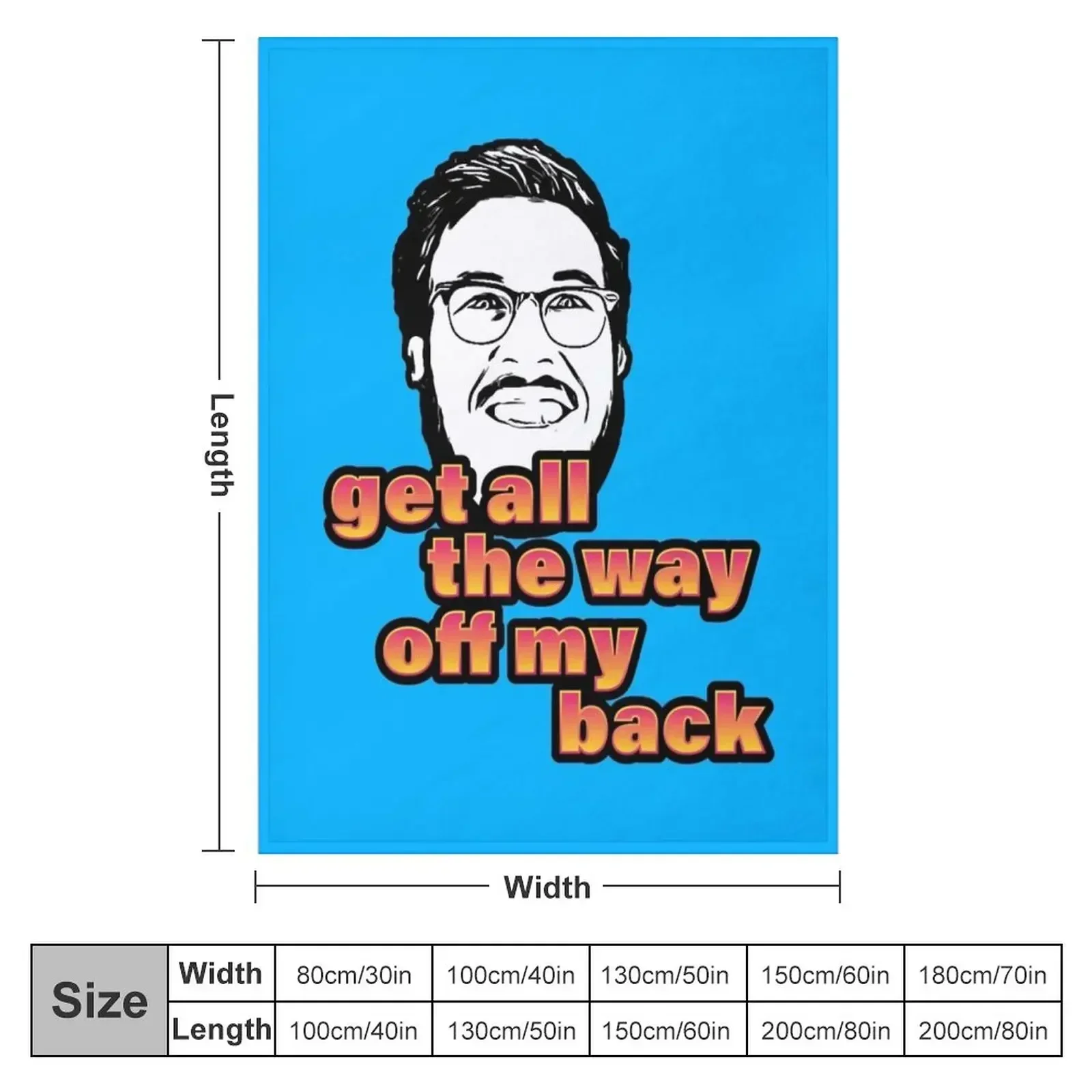 Pitch Meeting - Get all the way off my back - PINK YELLOW Throw Blanket Luxury Flannels Bed linens wednesday Heavy Blankets