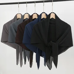 100*100cm Pleated Square Muslim Hijab Scarf Chiffon Wrinkle Headscarf Plain Women Headband Solid Islamic Crinkle Shawl and Wrap