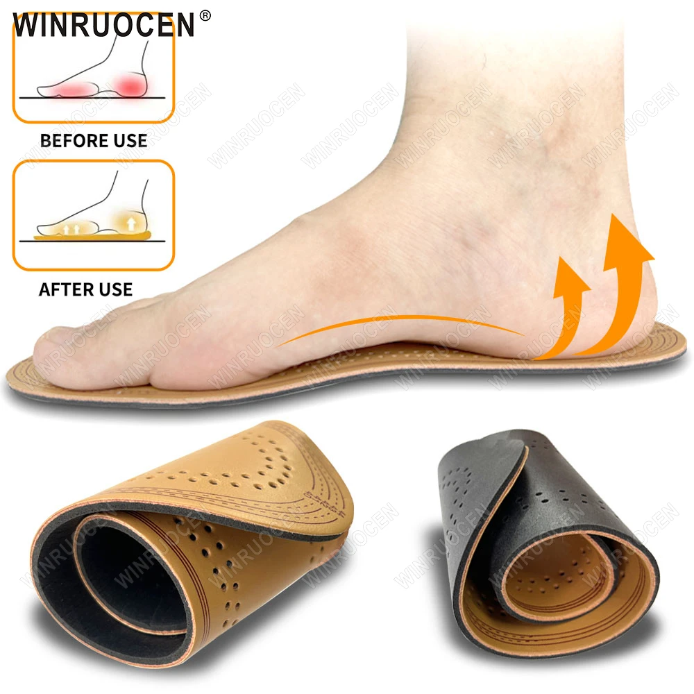 Leder-Einlegesohlen für Schuhe, Stiefel, weich, atmungsaktiv, Deodorant, rutschfest, stoßdämpfend, Massagefunktionen, ideal für Sport-Einlegesohlen