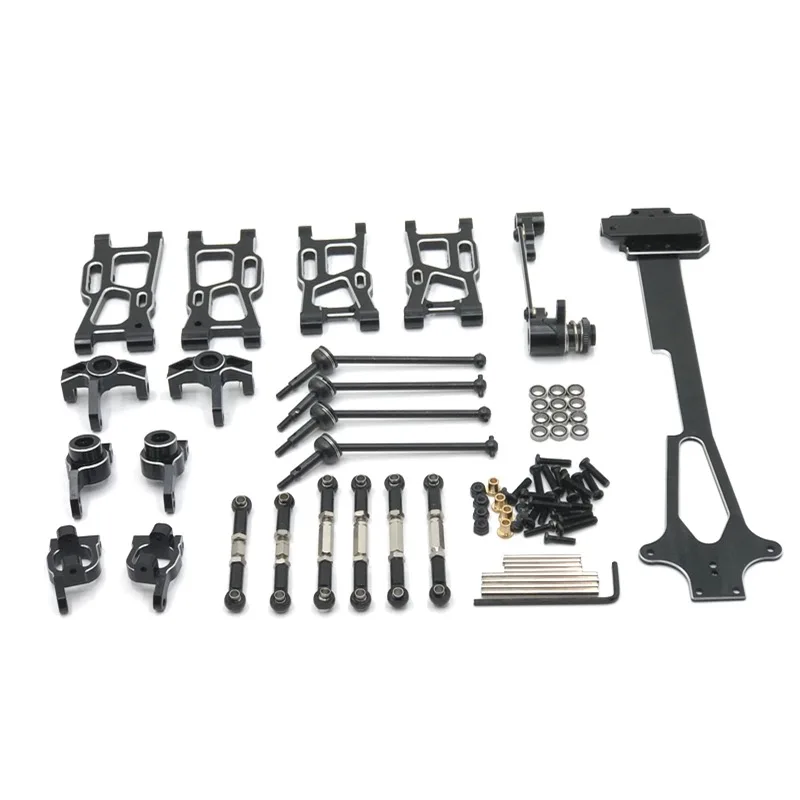 ชุดอัพเกรดแขนแกว่งโลหะ ชุดพวงมาลัย สำหรับ WLtoys 1/12 124017 124016 124018 124019 อะไหล่รถบังคับวิทยุ