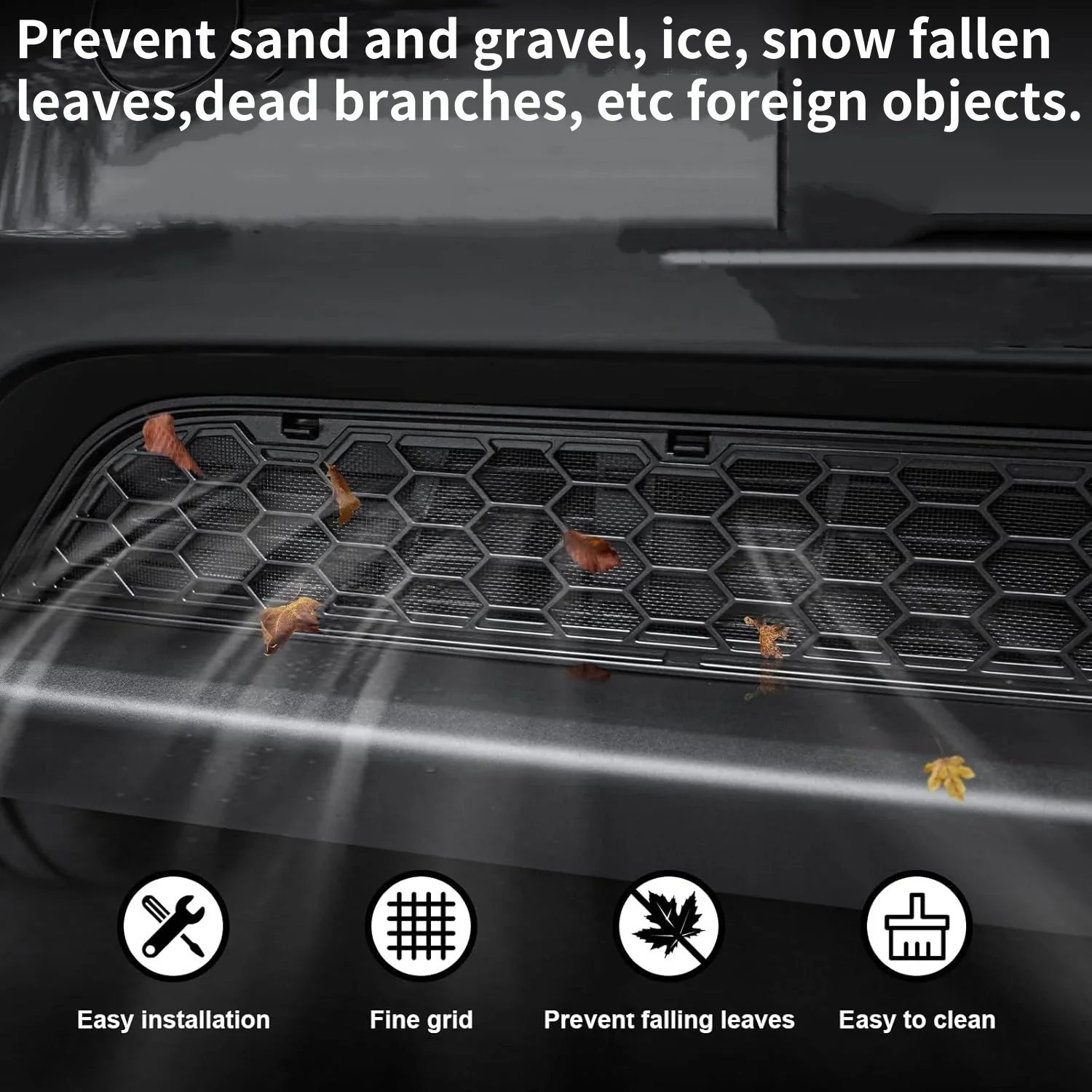 ل تسلا نموذج 3 هايلاند 2024-2025 نموذج Y جونيبر 2025 ABS الجبهة شواء الحرس شبكة مداخل تهوية غطاء فتحة التهوية اكسسوارات السيارات الوفير