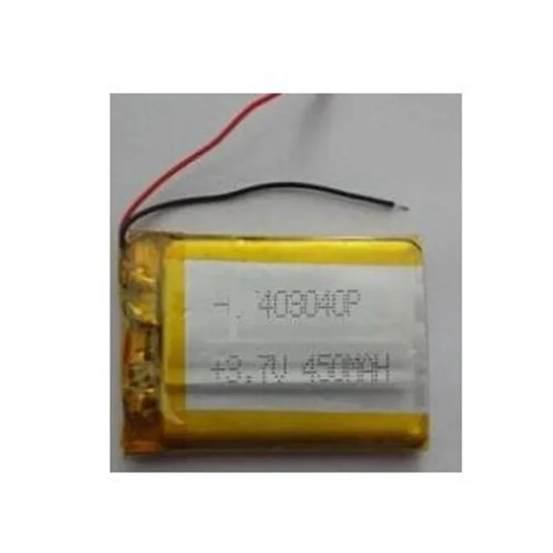 

2Pcs/Lot 403040 3.7V 450MAh Polymer Lithium Ion Li-ion Li-po Rechargeable Battery