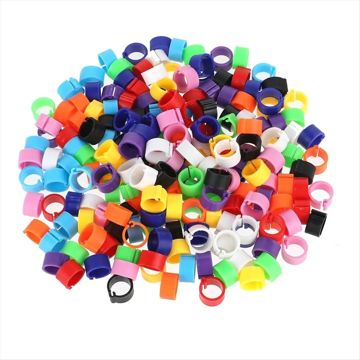 AA83 200Pcs 8mm Coturnix Quail Leg Bands Baby Chick Leg Bands Pigeon Bands Chicken Leg Bands