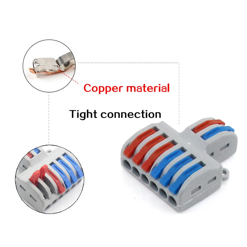 Wire Connector SPL-42 62 82 Universal Compact Splitter Lamp Wiring Cable Connector Push-in Conductor Terminal Block