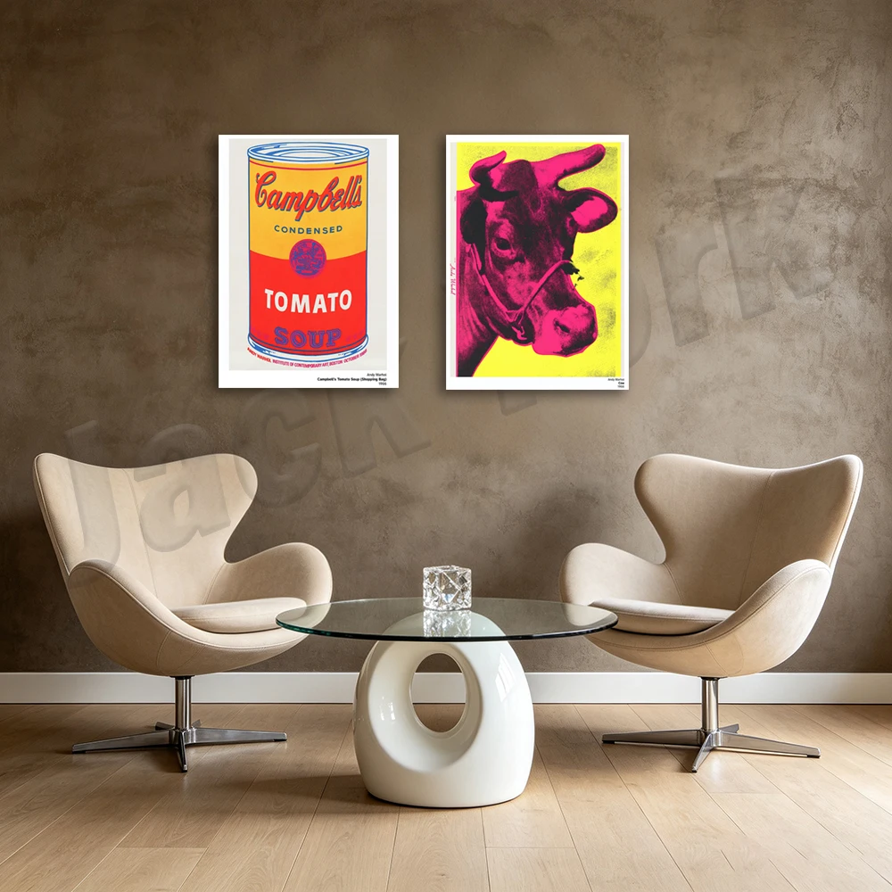 Andy Warhol Banana Cart Cow Tomato Soup Chili Pot Campbell Soup Black Bean Campbell Soup Beef Campbell Soup Series Pop Poster