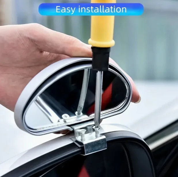

Universal Car Mirror 360 Degree Adjustable Wide Angle Side Rear Mirrors Blind Spot Snap Way Parking Auxiliary Rear View Mirror