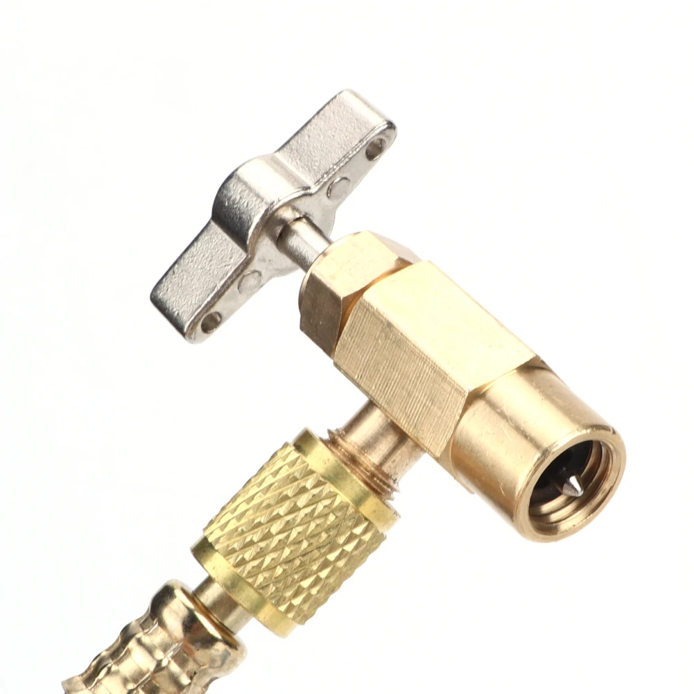 측정 게이지가 있는 자동차 냉매 충전 파이프, 자동차 에어컨 도구, 프레온 에어컨 충전 호스, R134A, 1PC