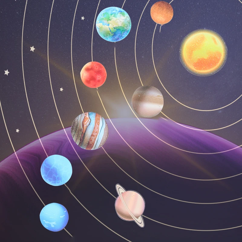 Nowe drewniane zabawki Montessori osiem planet Puzzle ziemia słońce układ słoneczny planety planety poznanie zabawki edukacyjne prezenty dla dzieci