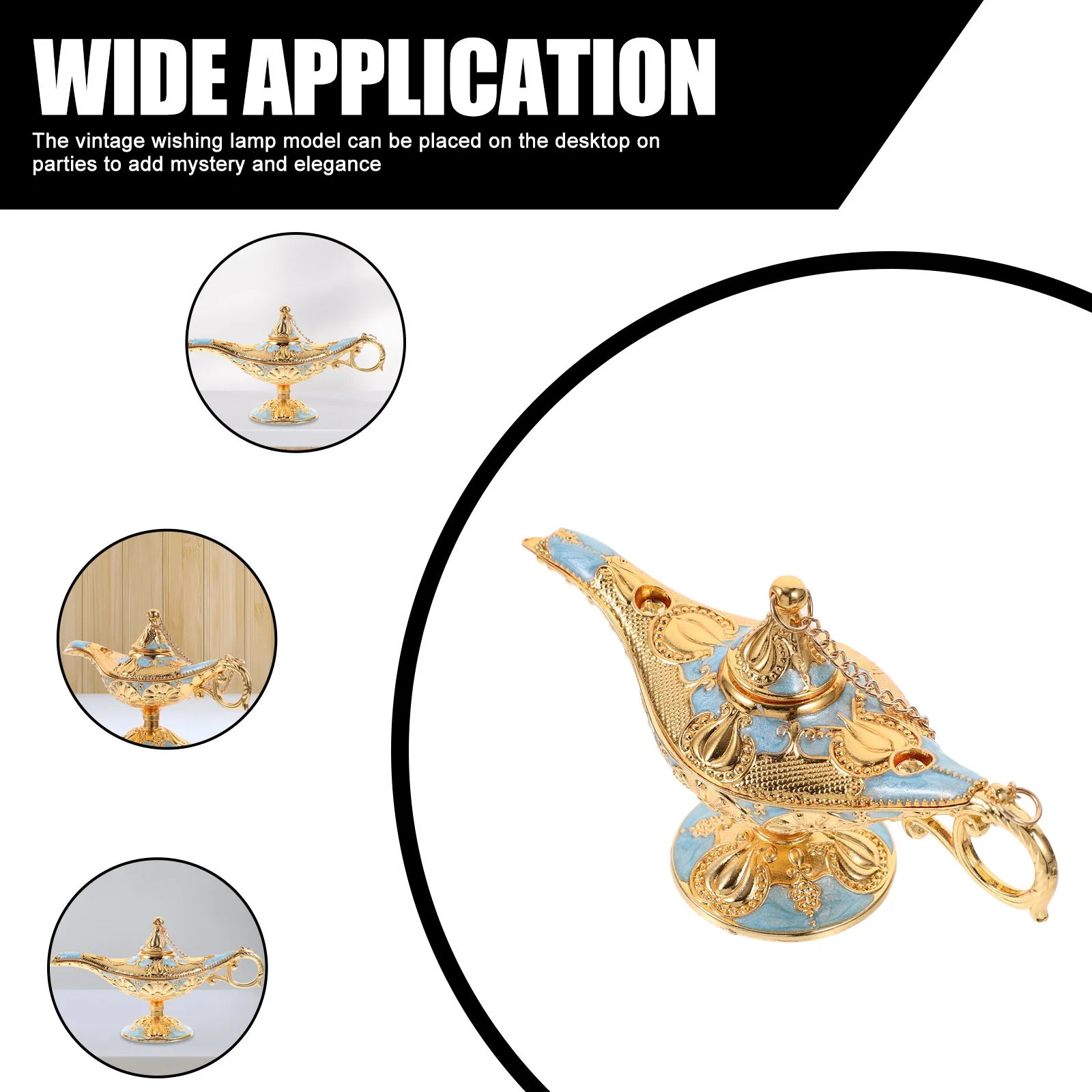 

Vintage Ornament Desktop Decor For Home Party Light Decoration Metal Decors Carved Retro Gift