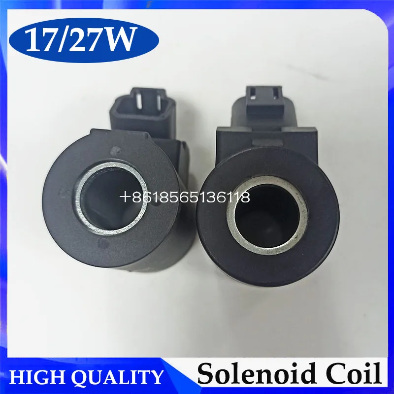 280151 280153 Excavator Electric Parts Solenoid Valve Coil 24V 17W 27W Excavator Parts Interior Parts