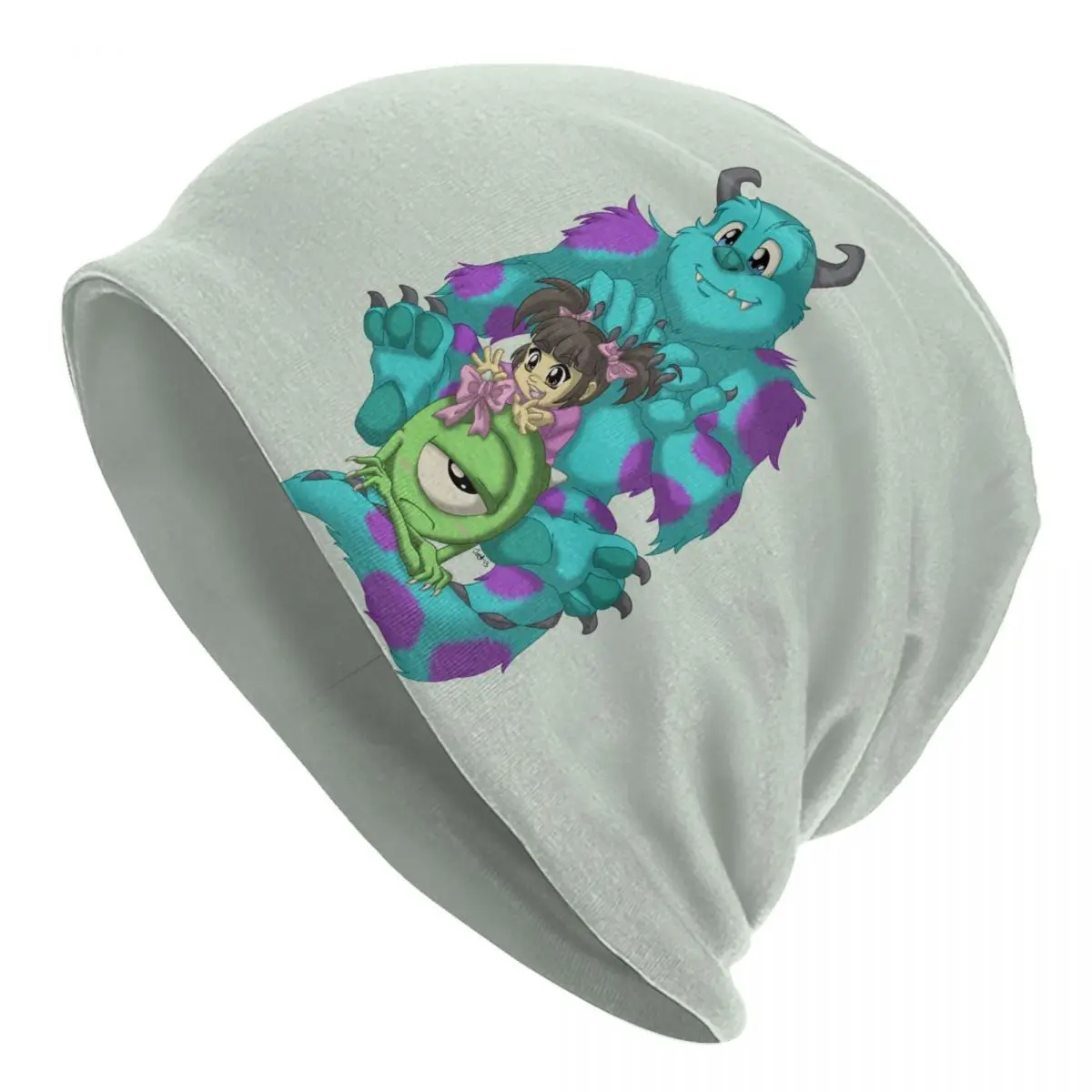 Custom Monsters University Mike Wazowski Skullies Beanies Caps Fashion Winter Warm Men Women Knit Hat Adult Unisex Bonnet Hats