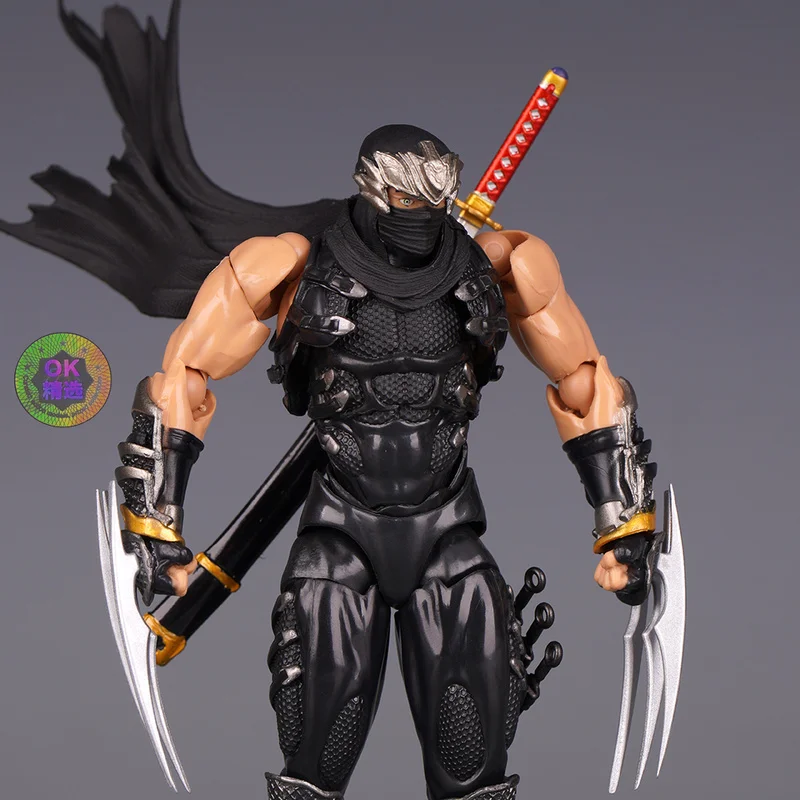 نسخة جديدة موافق من Kaiyodo Revoltech Yamaguchi Ninja Gaiden Aciton Figure Hayabusa Anime Figure Models Kit هدايا قابلة للجمع مخصصة #4