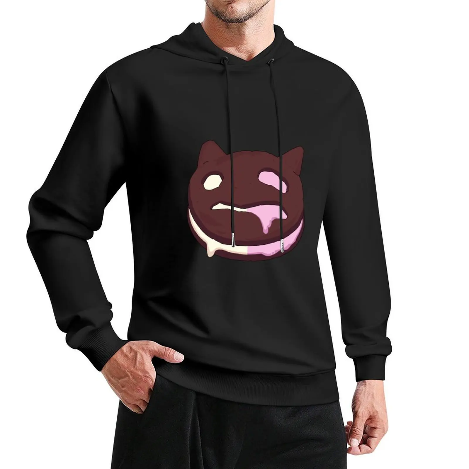 

Cookie Cat- homemade Pullover Hoodie men wear autumn clothes autumn new products anime clothing graphic hoodies