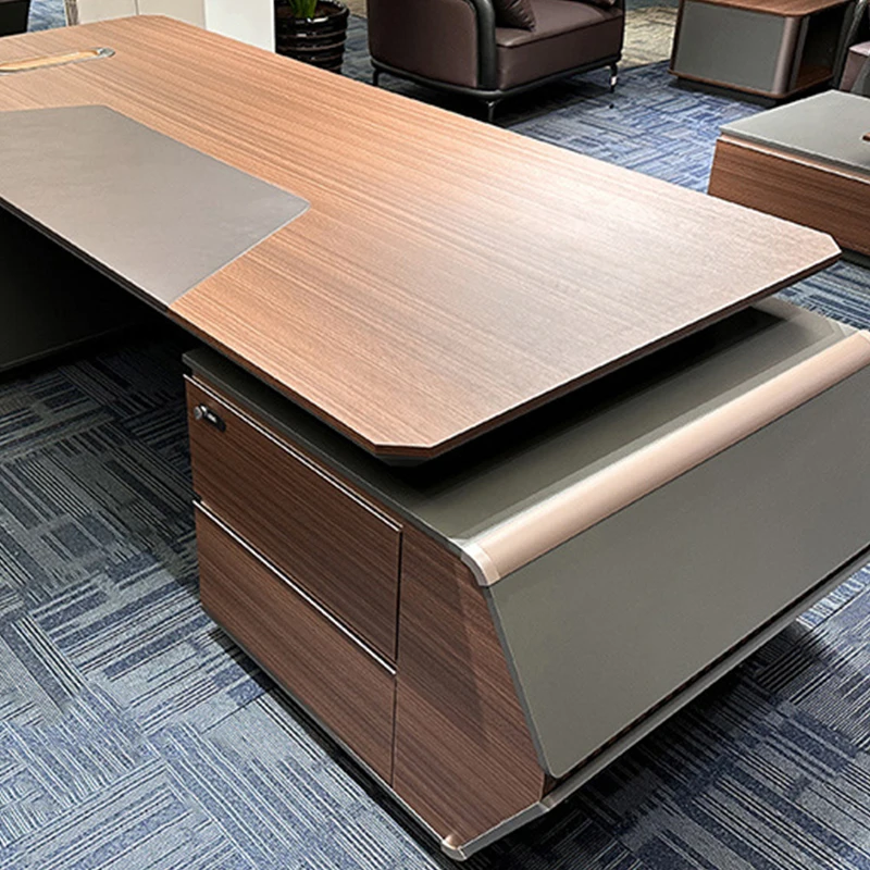 

Special Design Pc Laptop L Shaped Office Desk Fully Panel Bureau Table for Company