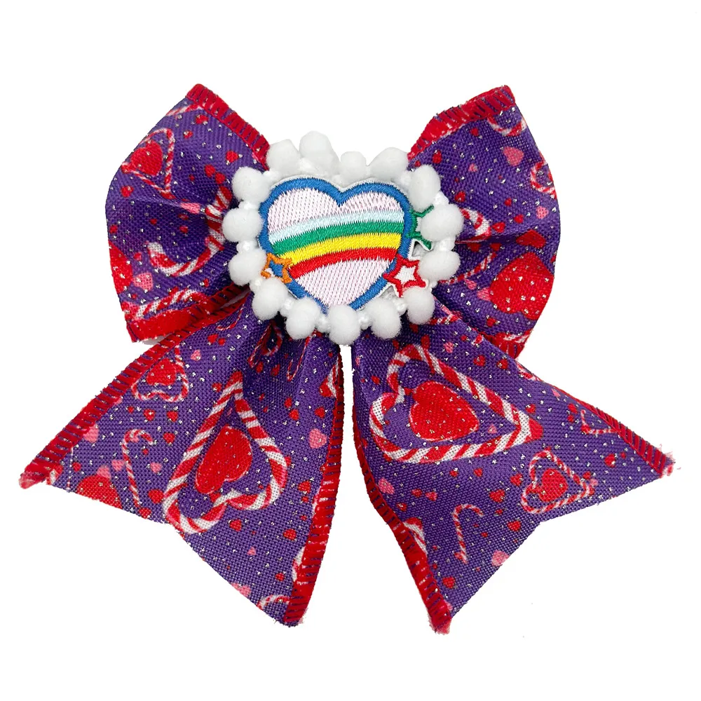 30/50pcs Valentine\'s Day Slidable Dog Bow Tie Exquisite Dog Collar Accessories Small Middle Dog Holiday Party Grooming Supplies