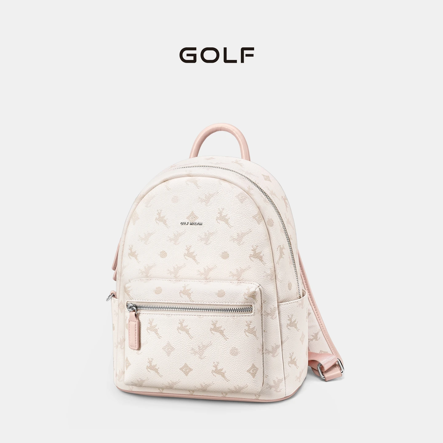 GOLF Leather Printed Ladies Backpack for Women 2026 New Fashion Trendy Commuter Bag Casual Dual Strap Backpack  Zipper Closure view 3