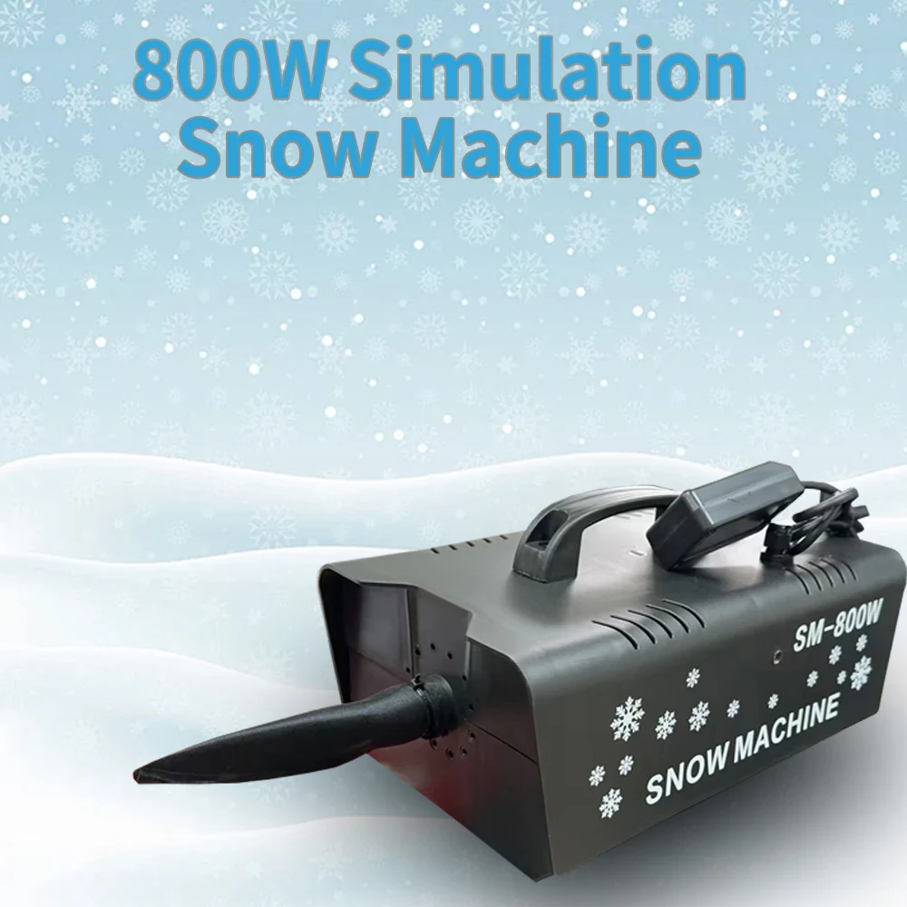 Small 1500W Snowflake Machine 800W Snow Machine DMX512 Remote Control Snowflake Jet For Stage Event Indoor Outdoor Wedding Party