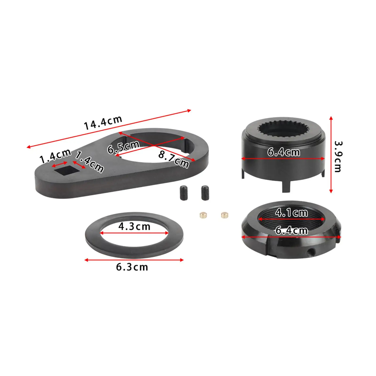 Mainshaft 5th Gear Nut Retainer Anti Rust Steel Wrench Tool Set Automotive Replacement for NV4500 Drive Transmission