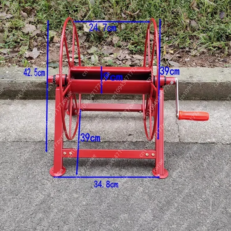Small hand-cranked power construction wire laying device wire laying tray