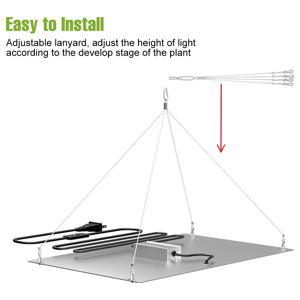 300W Spettro Completo Coltiva La Luce LED Quantum Board Pianta Lampada di Riempimento Coperta 220V Serra Tenda Vegs Fiore Cactu Coltiva l'illuminazione