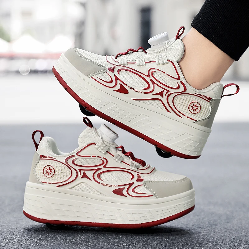 

Детская осенняя новинка Heelys 2025: спортивные роликовые коньки унисекс для детей старшего возраста, модный стиль с вращающейся пряжкой