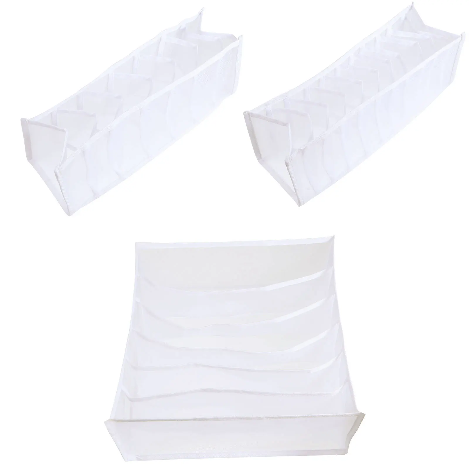 

3Pcs Underwear Storage Boxes Bra Sock Organizer Drawer Organizer Closet Dividers for Accessories and Small Items