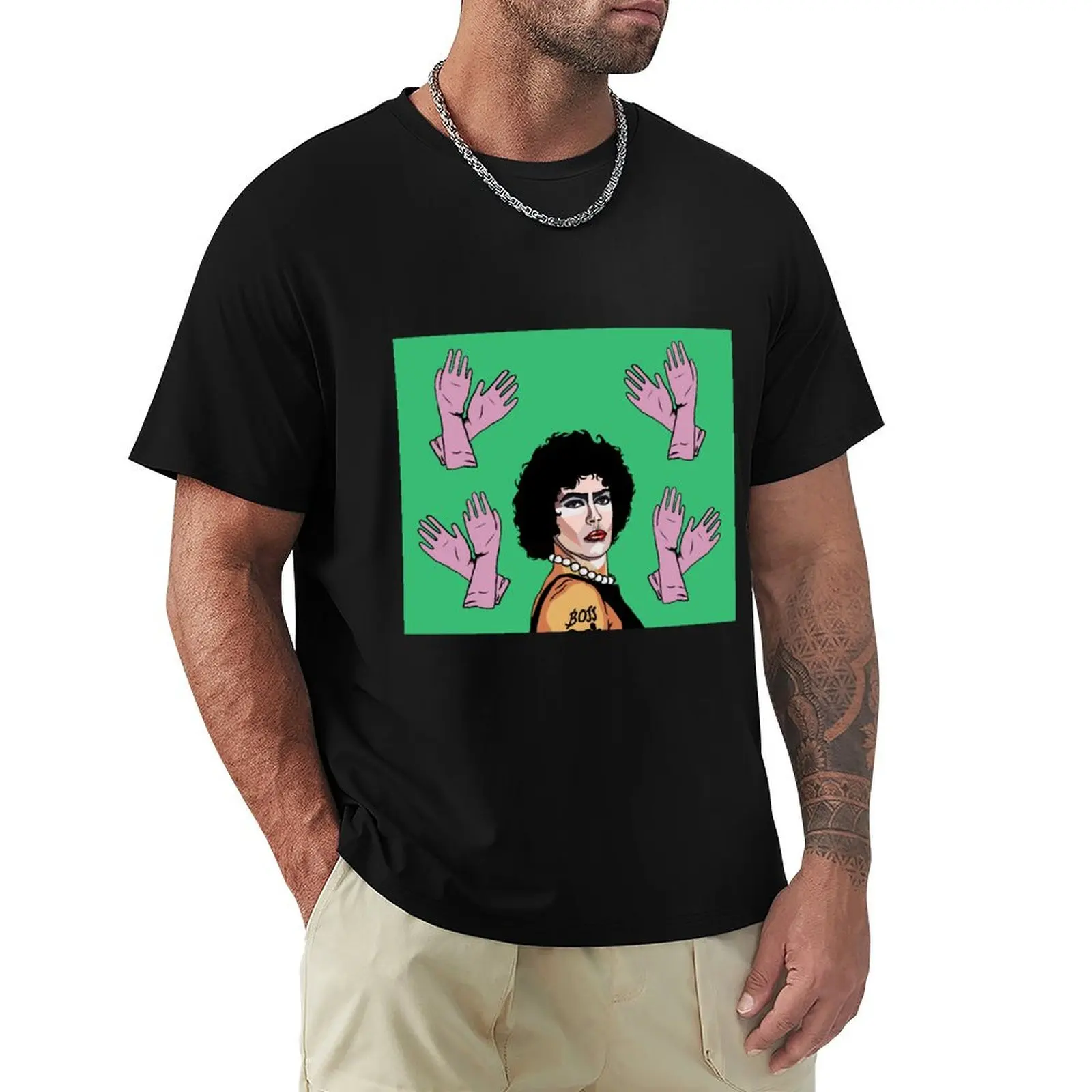 

Frank N Furter loves gloves T-Shirt shirts graphic tee aesthetic clothes oversized t shirt men