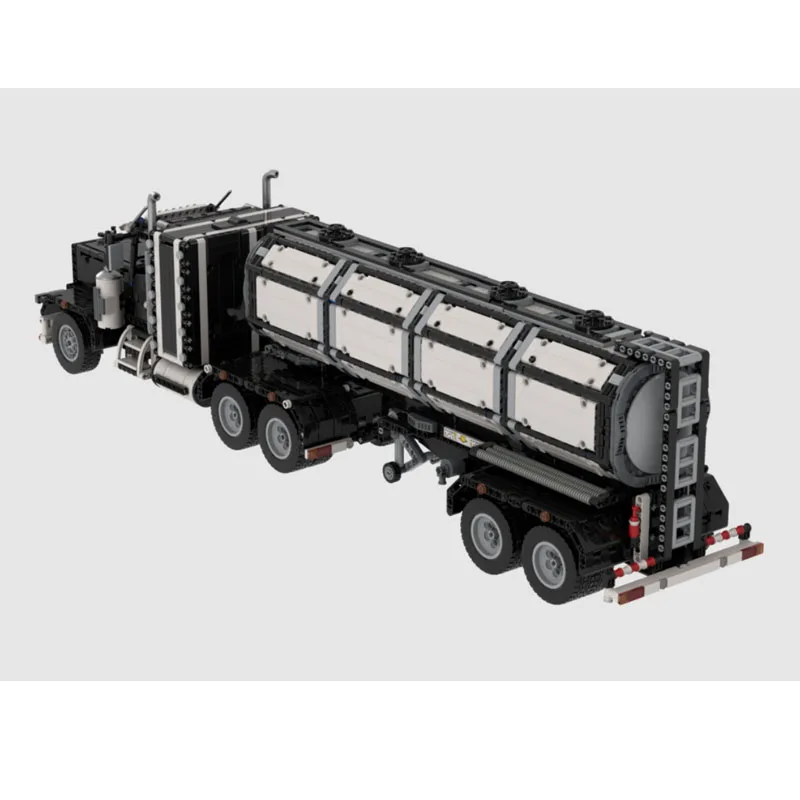 

MOC-239094 Новый грузовой цистерни с полуприцепом, строительный блок, модель 3397, детали для мальчиков, детский строительный блок на день рождения, игрушка в подарок