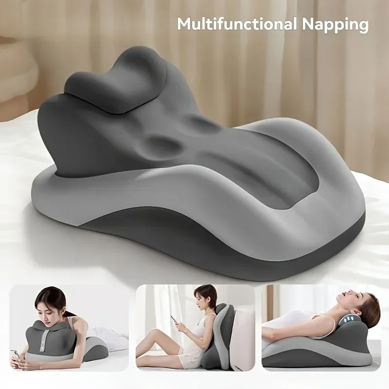 New Adjustable Wedge Pillow, Ergonomic Prone Cushion Designed for Comfortable Phone Use And Gaming in Bed. Contoured Support