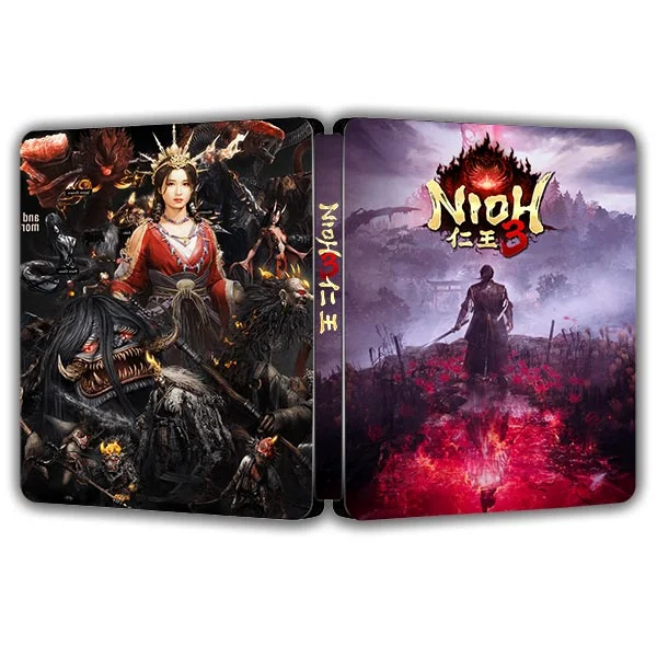 Nioh 3 Dark Samurai Edition Steelbook ONi Fantasy Box (disco de juego no incluido)
