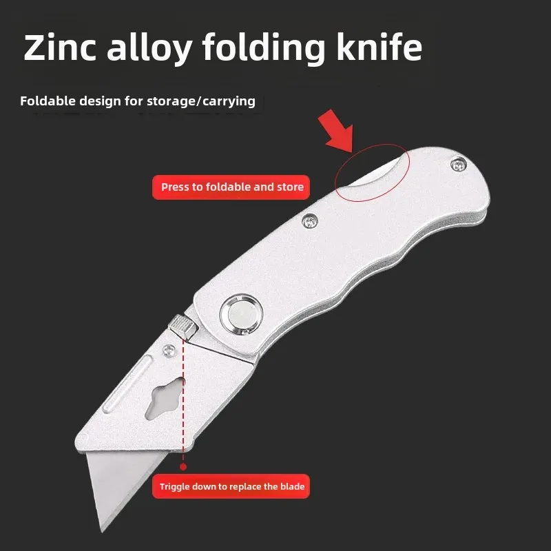 Heavy-duty Utility Knife Foldableing Large Paper Knife Box Opener Express Cutter Tool Holder Industrial Wallpaper Knife