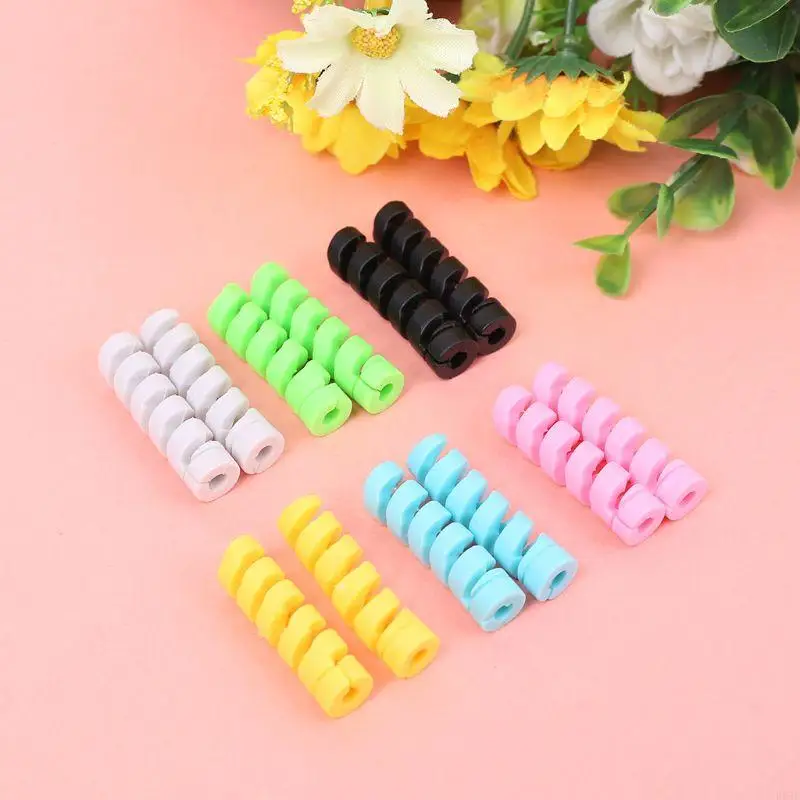 R53C 2x Protective Cover Cable Protector for Base for Smartphone USB Cables