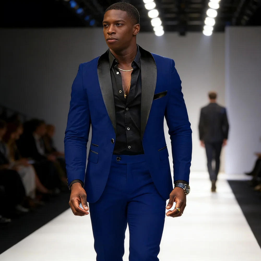 

Элегантные роскошные мужские свадебные костюмы: однобортный пиджак с шалевым воротником, приталенный крой, комплект из 2 предметов для жениха и шаферов, высококачественные костюмы-двойки (пиджак и брюки)