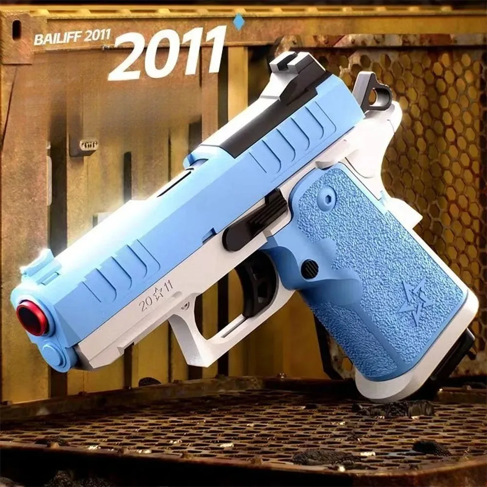 مسدس صغير قذيفة رمي مسدس لعبة إطلاق مستمر الادسنس الارتداد فارغة معلقة مسدس في الهواء الطلق CS لعبة اطلاق النار للأطفال #1