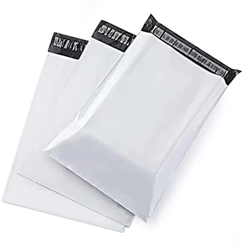 INPLUSTOP 50pcs/Lots White Courier Bag Express Envelope Storage Bags Mail Bag Mailing Bags Self Seal Plastic Packaging Pouch