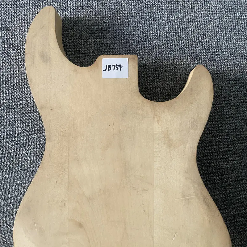 JB754 Raw Meterials of Electric Guitar Body Solid Basswood DIY Parts ST Model Unfinished Uncut Nature Right