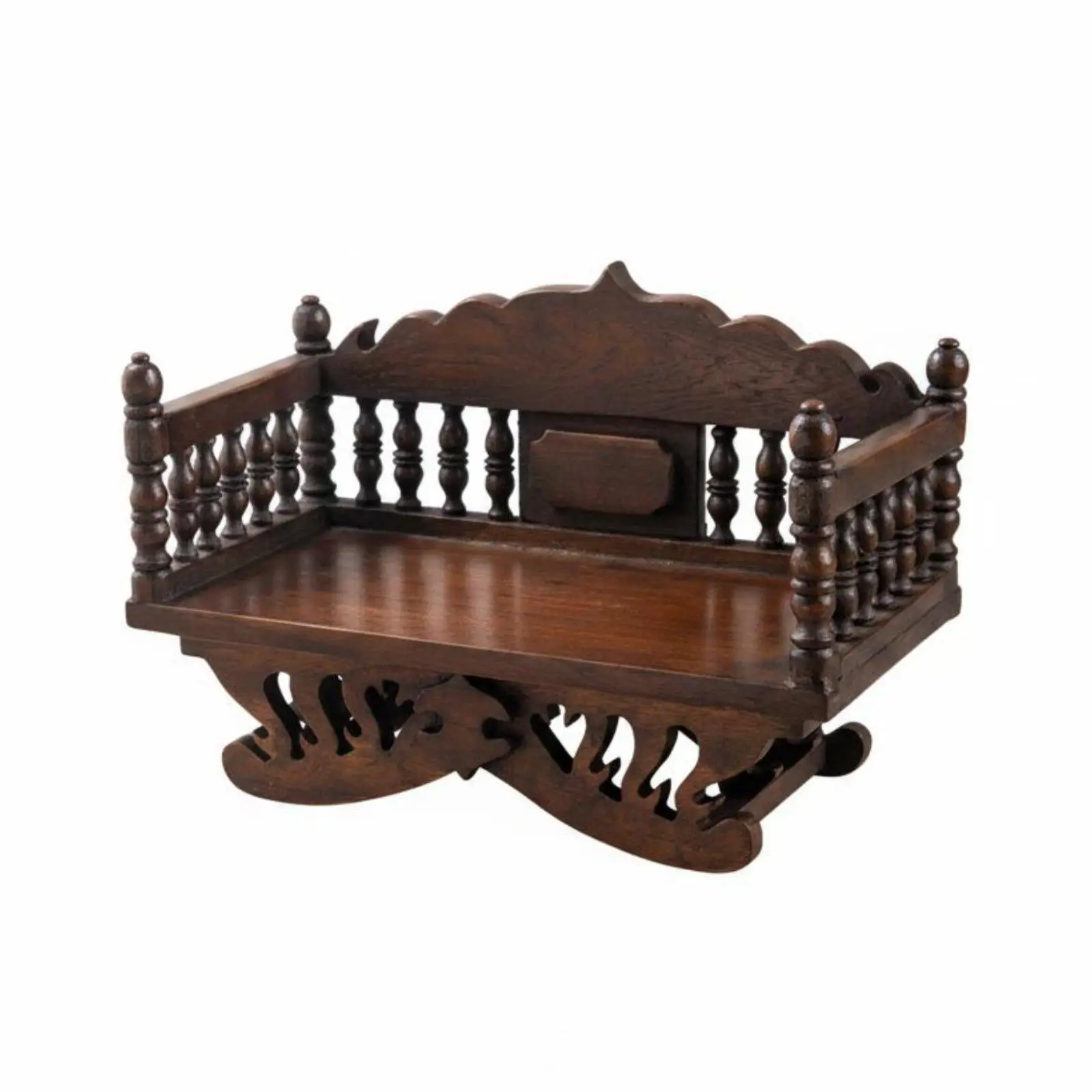 Buddha Statue Base Handmade Carved Shrine Pedestal Thai type Wooden Altar Stand