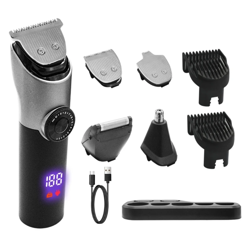 Beard Hair Push Shear Men Trimmer Nose Hair Cutting Machine Low Noise Dropship