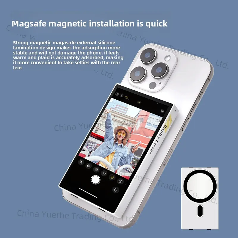 

Applicable to mobile phone wireless magnetic screen projector rear camera photo live splitter