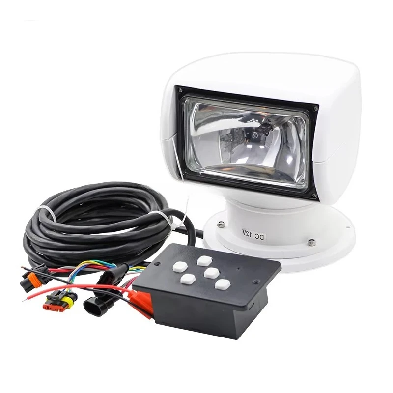 

Marine Fixed Searchlight 100W 12V White Waterproof Long-range Light for Boats Marine Forces Light Yacht
