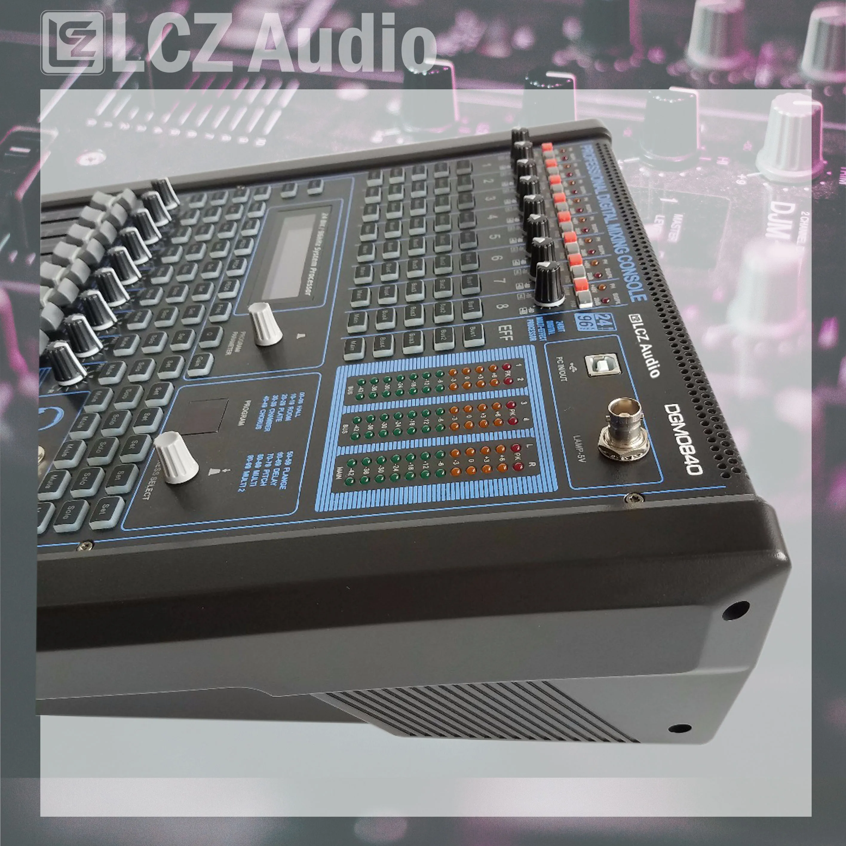 وحدة تحكم رقمية لخلط الصوت احترافية من LCZ مع 8 قنوات لخلط الصوت وصوت المكتب وطاولة صوت حية معدات دي جي