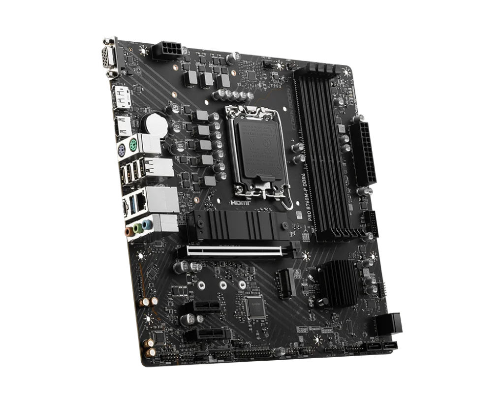 MSI PRO B760M-P DDR4 Motherboard Supports i9-13900K i7-14700K i5-12600KF i5-12400F i3-12100F CPU 128GB NVME M.2 B760 Mainboard