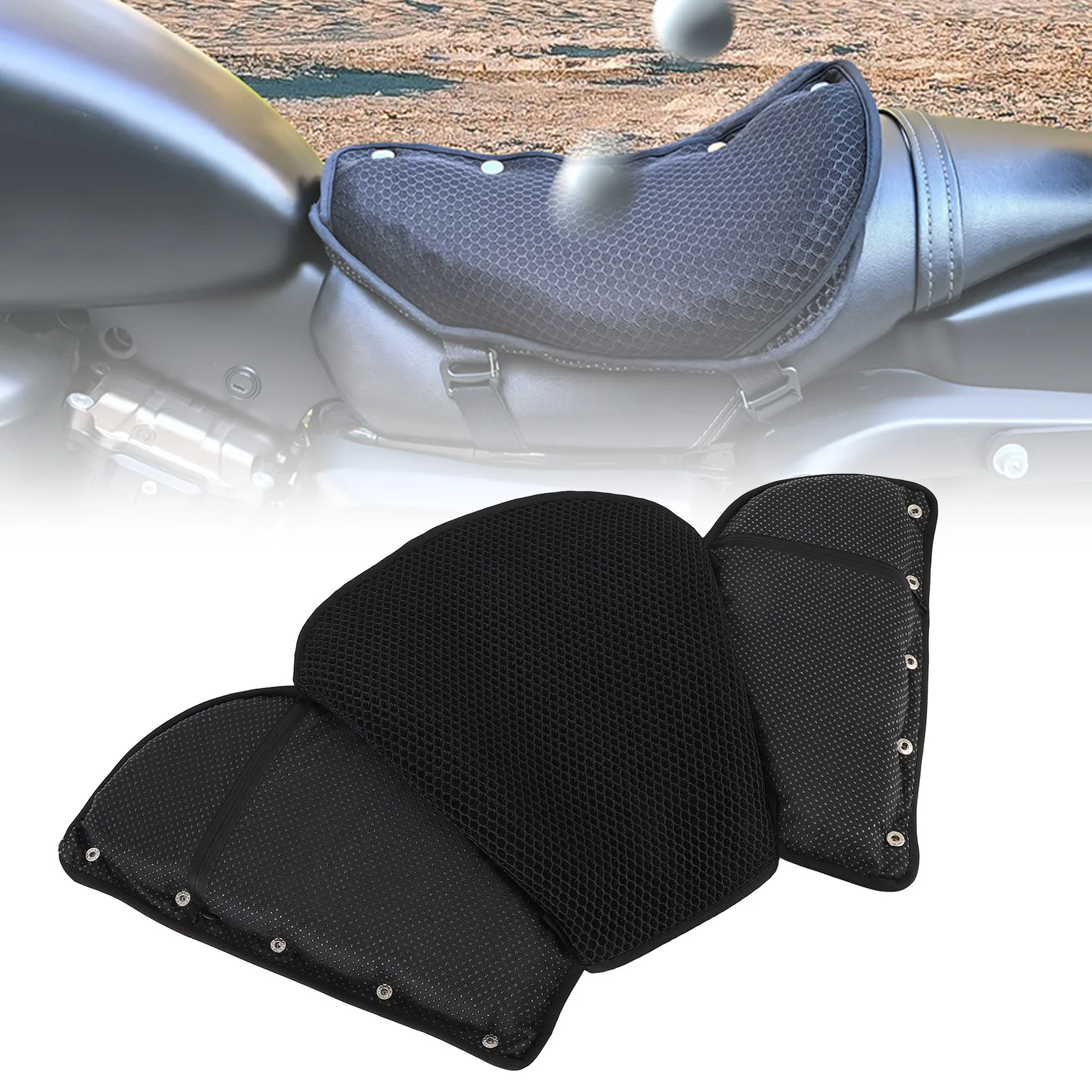 

Gel Motorcycle Seat Cushion – Shock-Absorbing, Breathable & Waterproof for Long Rides