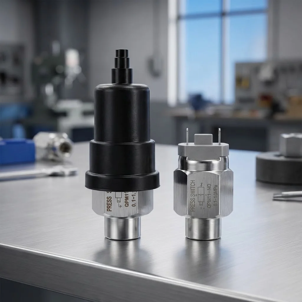 1Pcs QPM11-NO QPM11-NC Air Pressure Switch Adjustable 0.1-1Mpa QPM11 Automatic Controller Hydraulic Diaphragm G1/8 G1/4