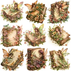 20Pcs/Pack Vintage Elf Book Sticker DIY Craft Scrapbooking Album Junk Journal Decorative Stickers