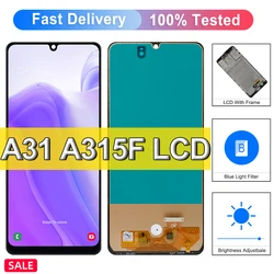 High Quality For Samsung Galaxy A31 LCD Display Touch Screen with Frame For Galaxy A31 SM-A315F/DS A315F A315G A315N Display