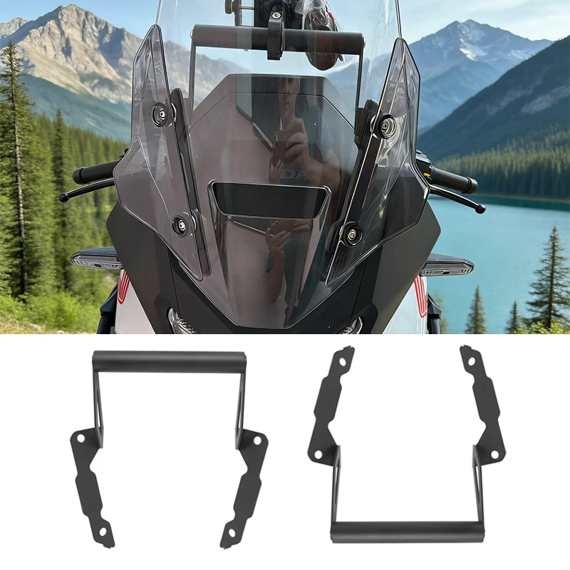 Motorcycle GPS Smart Phone Navigation GPS Plate Bracket Adapt Holder For Honda XL750 XL 750 Transalp 750 2023 2024 2025 2026