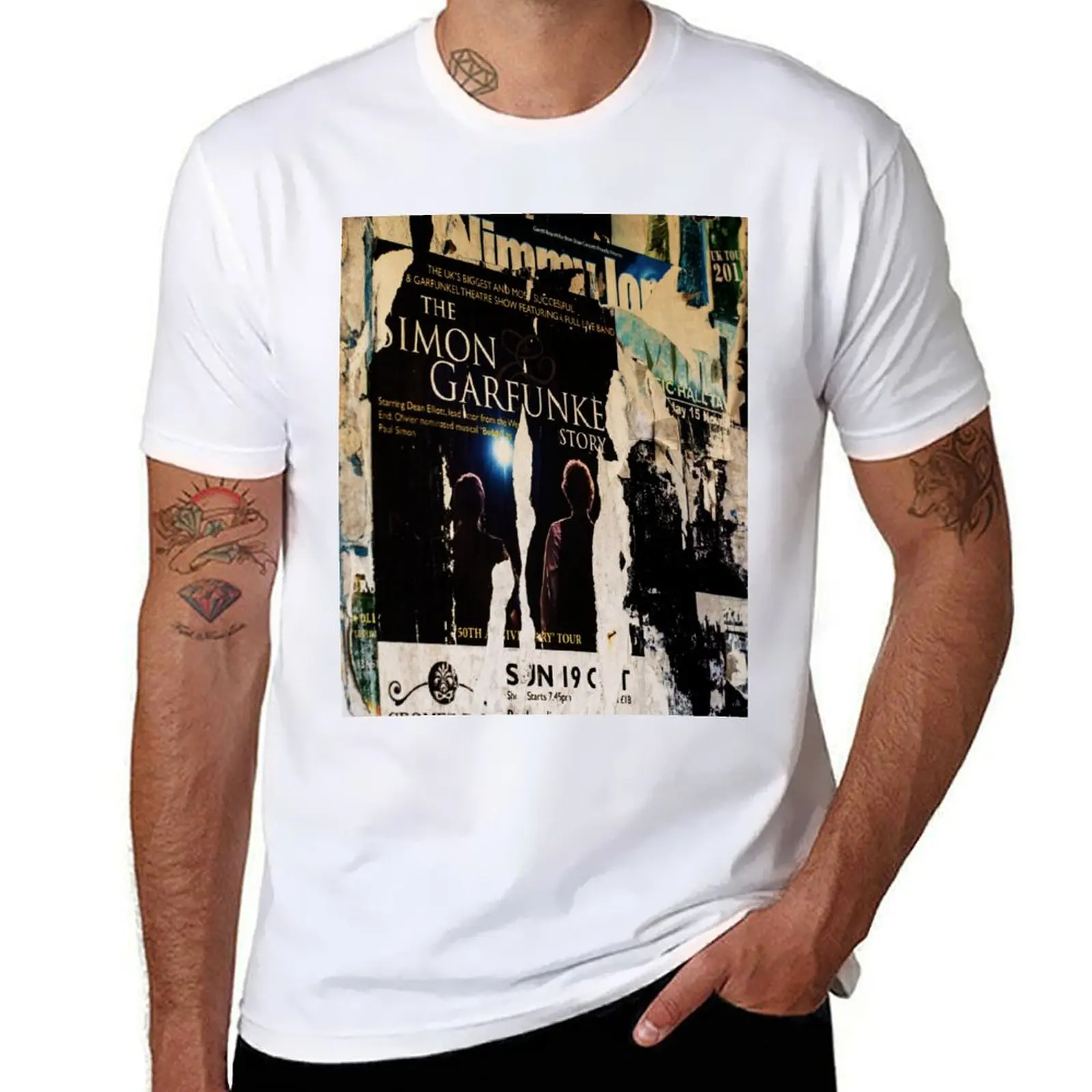 

Ripped Poster for Simon & Garfunkel T-Shirt t shirt man plain graphic t shirts for man T-Shirt