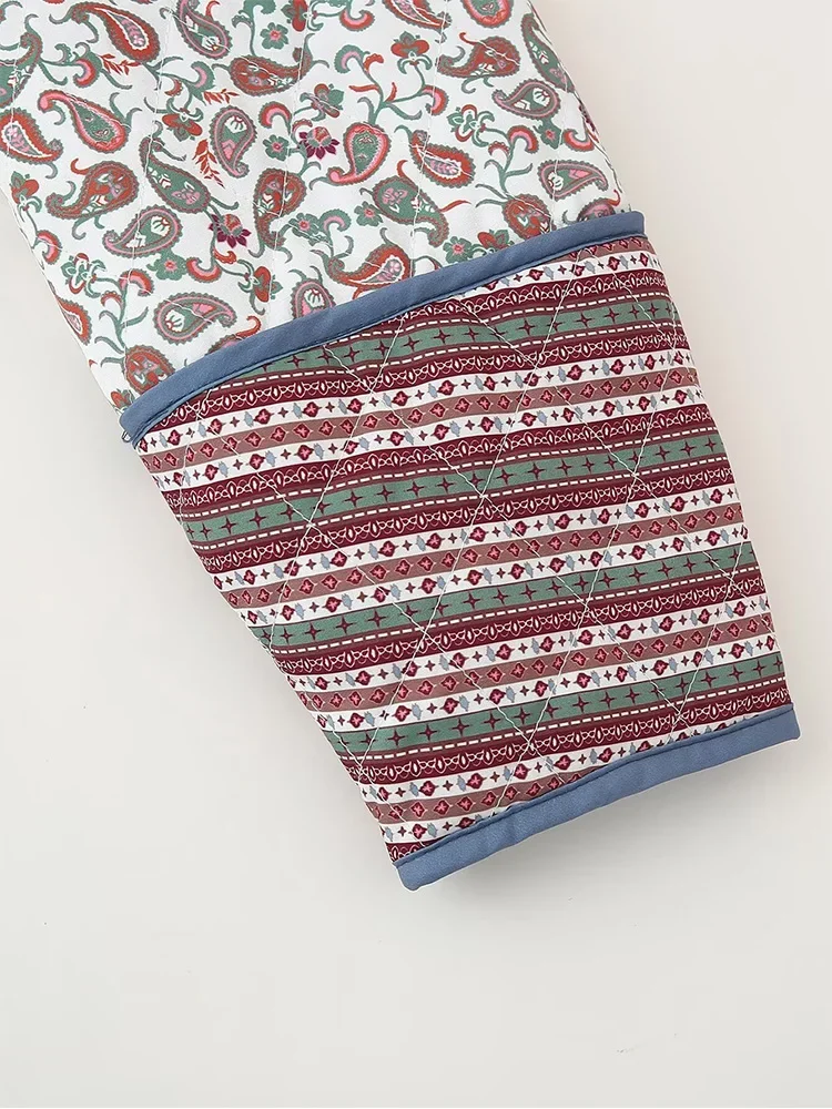 New autumn women's clothing European and American style French design sense fashionable versatile casual double-sided printed co