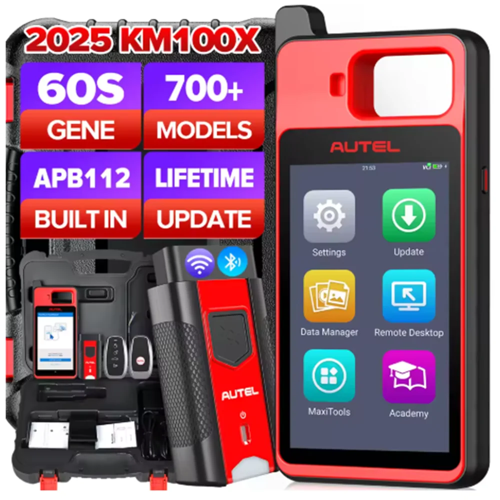 Autel MaxiIM KM100 Key Fob Programmer Immobilizer Tool Key Creation IMMO Learning Chip Read Write Cloning PK AUTEL